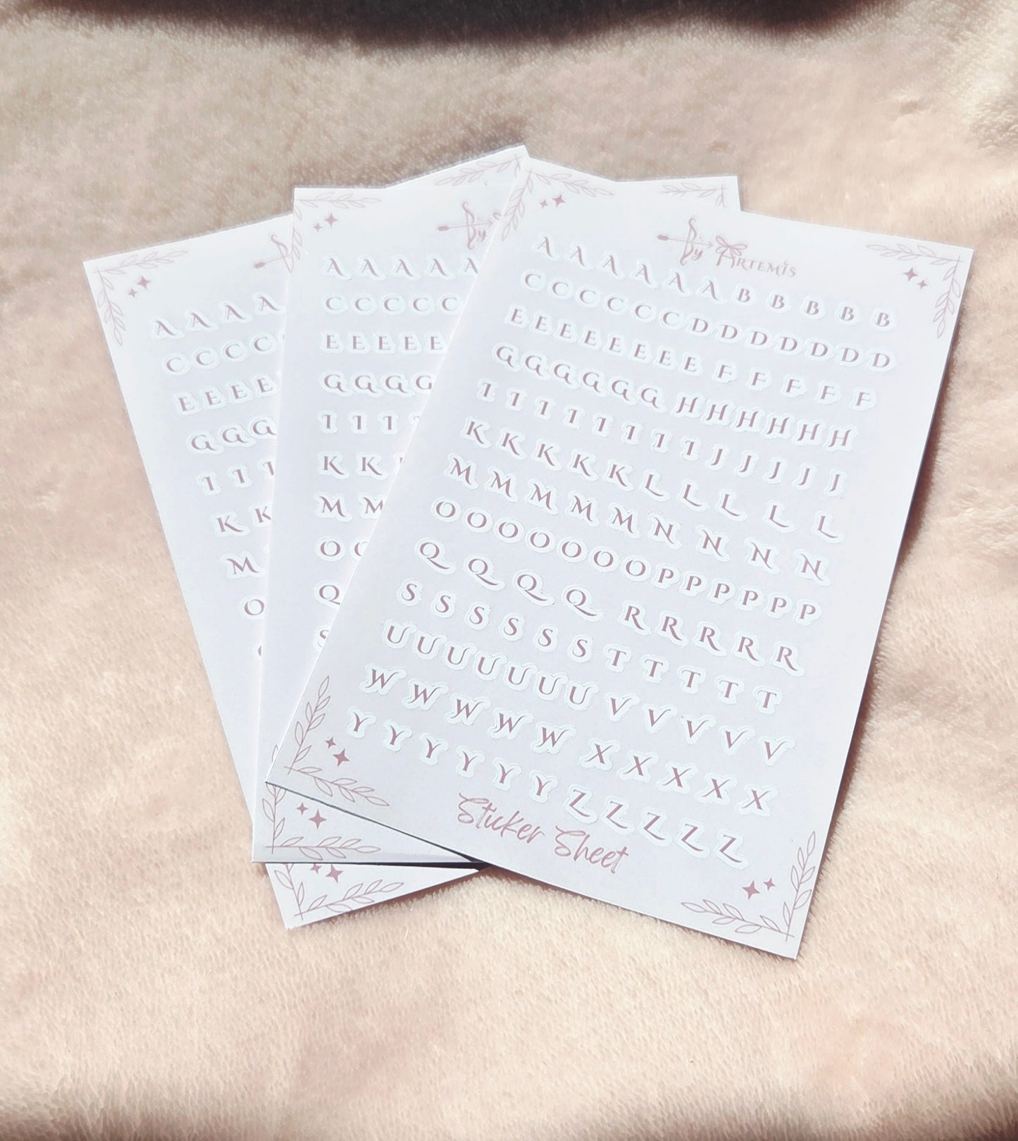 Alphabet Sticker Sheet