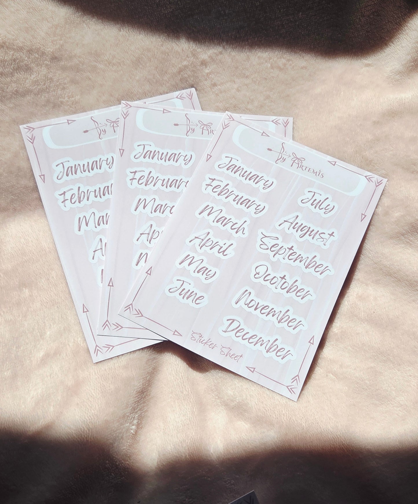 Months Sticker Sheet