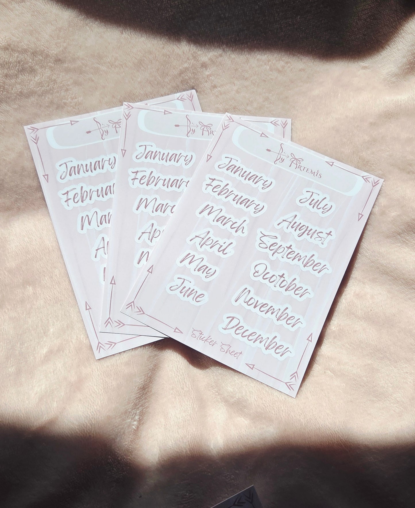 Months Sticker Sheet