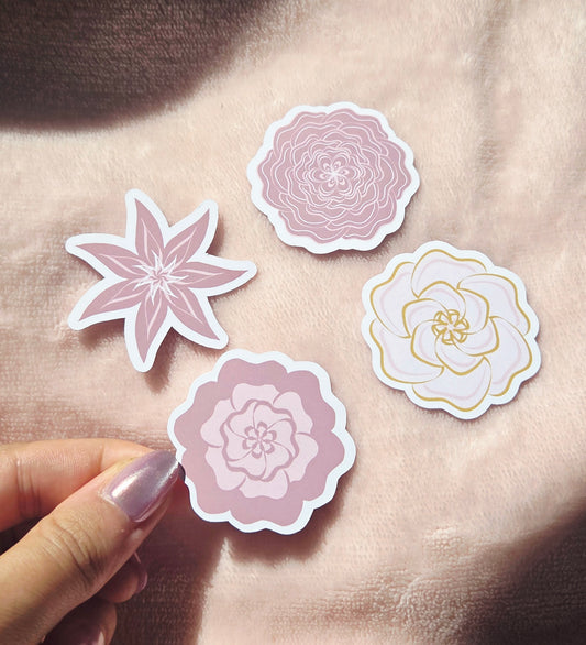 Bloom Die-Cut Sticker Set of 4